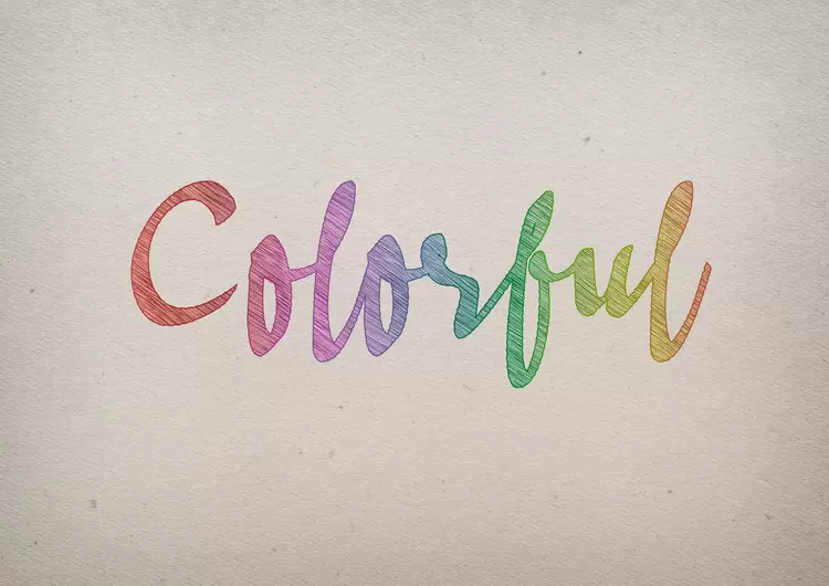 COLORFUL藝術字