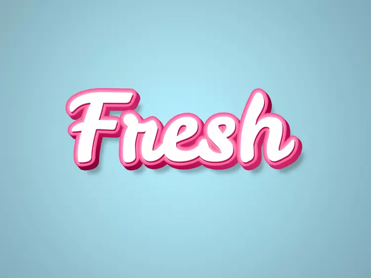 FRESH藝術字
