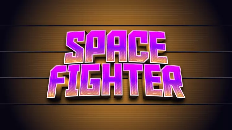 SPACE-FIGHTER藝術字