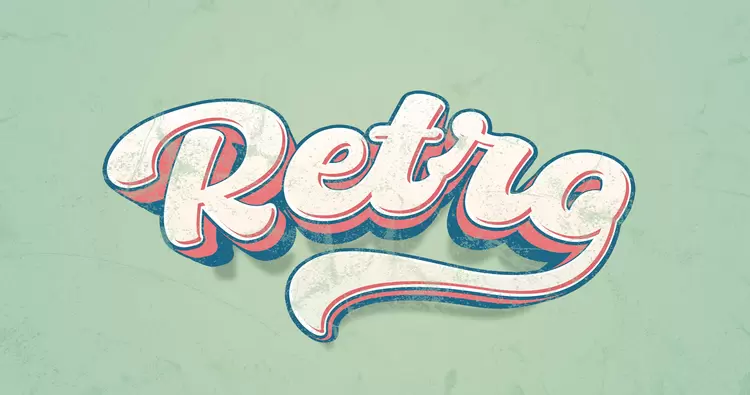 RETRO藝術字