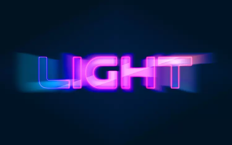 LIGHT藝術字