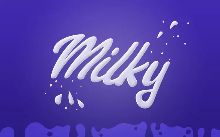milky藝術字