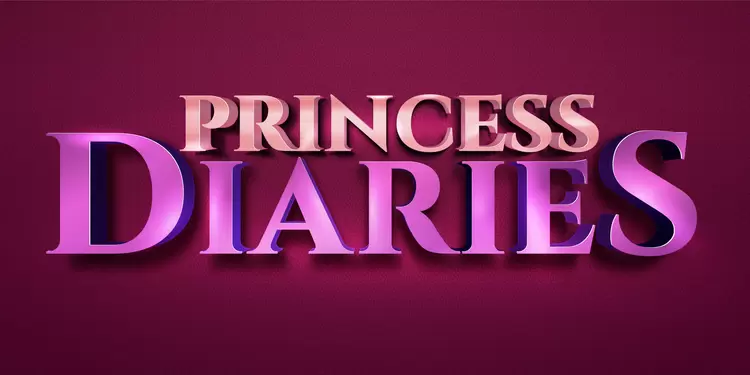 PRINCESS-DIARIES藝術字