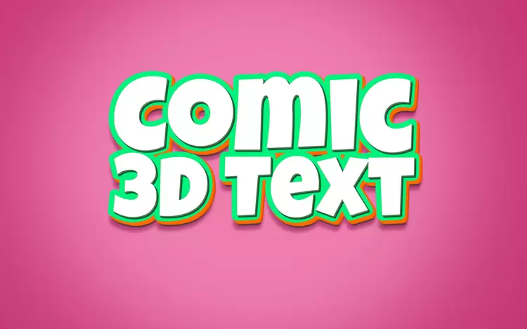 COMIC-3D-TEXT藝術字