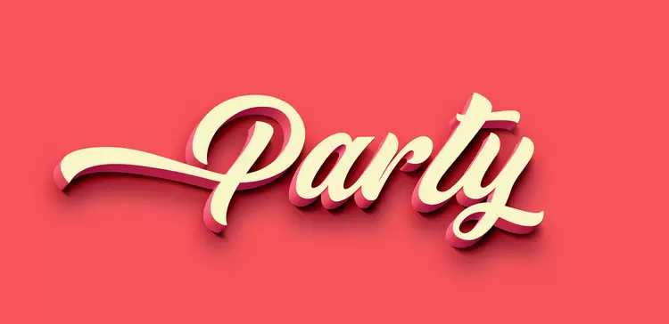PARTY藝術字