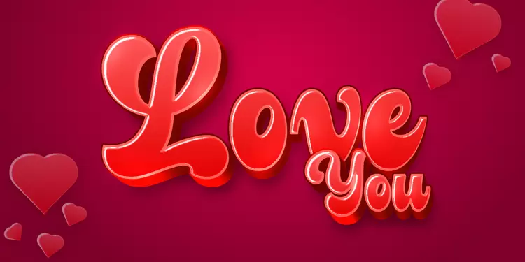 LOVE-YOU藝術字