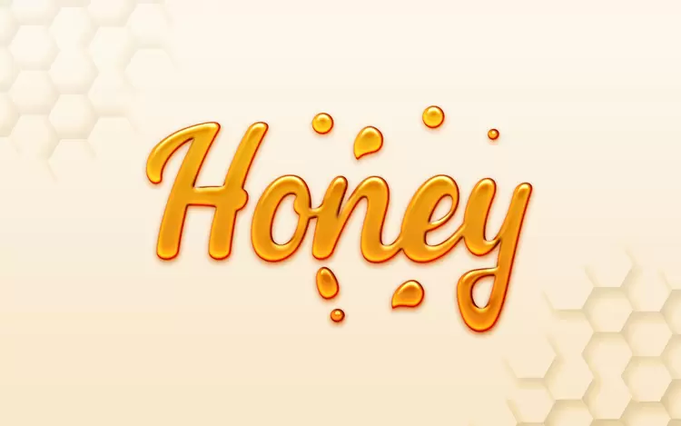 Honey藝術字