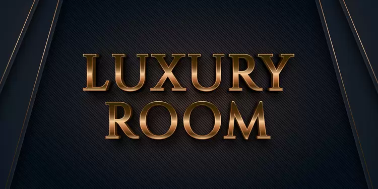 LUXURY-ROOM藝術字