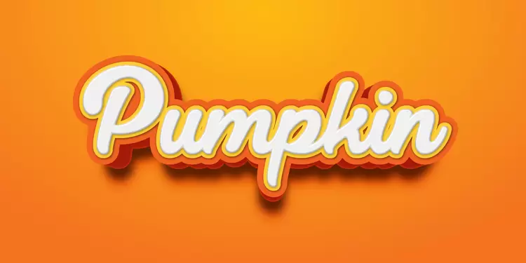 PUMPKIN藝術字