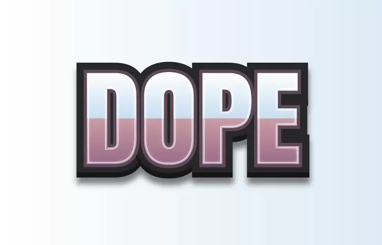 DOPE藝術字