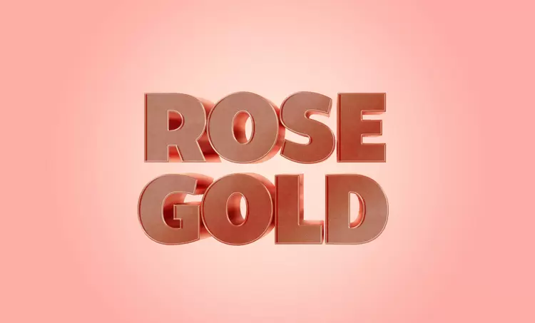 ROSE-GOLD藝術字