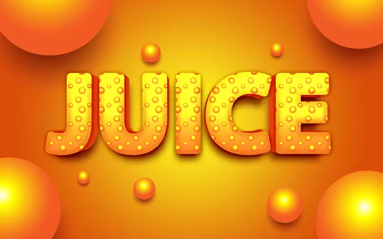 JUICE藝術字