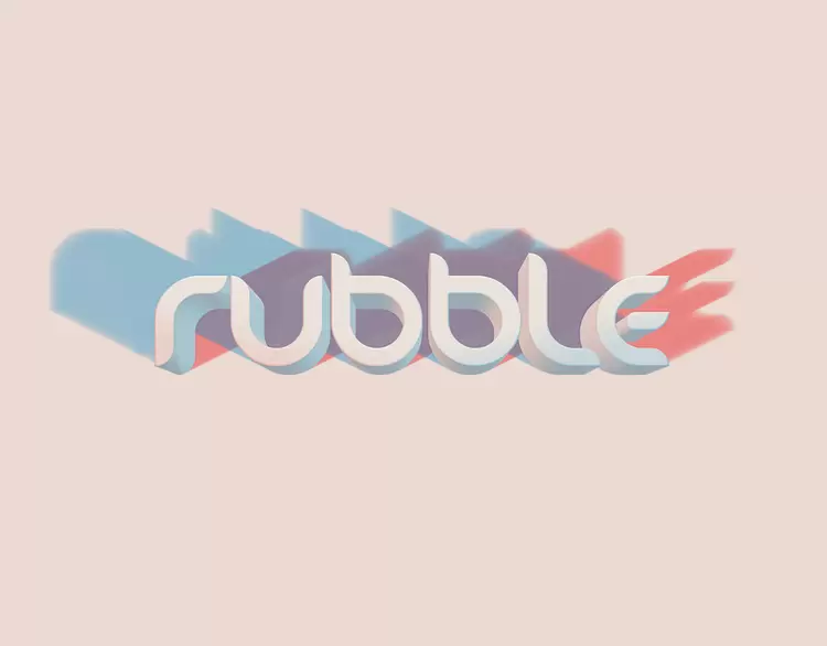 RUBBLE藝術字