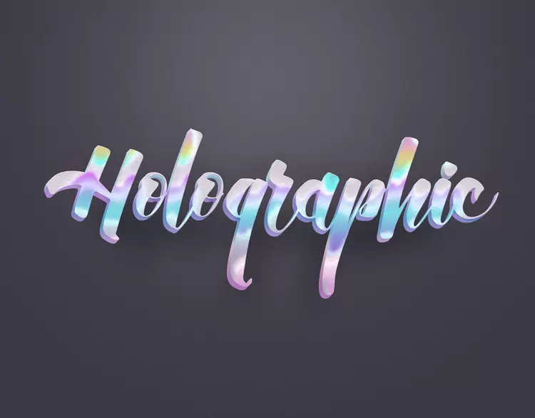 Holographic藝術字