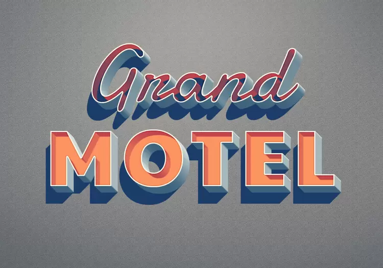 Gnand-MOTEL藝術字