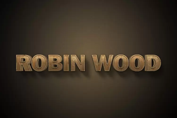 ROBIN-WOOD藝術字