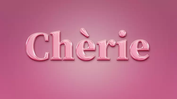 CHERIE藝術字