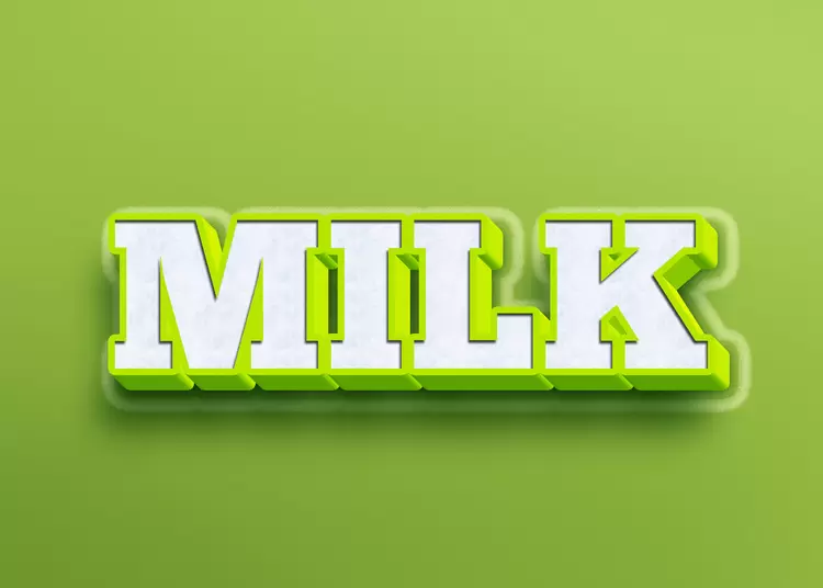 MILK藝術字