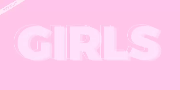 GIRLS藝術字