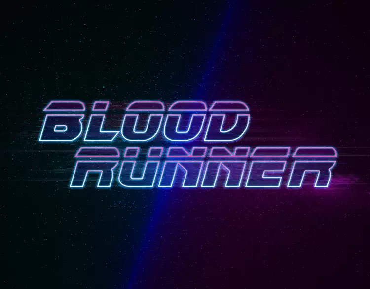 BLOOD-RUNNER藝術字