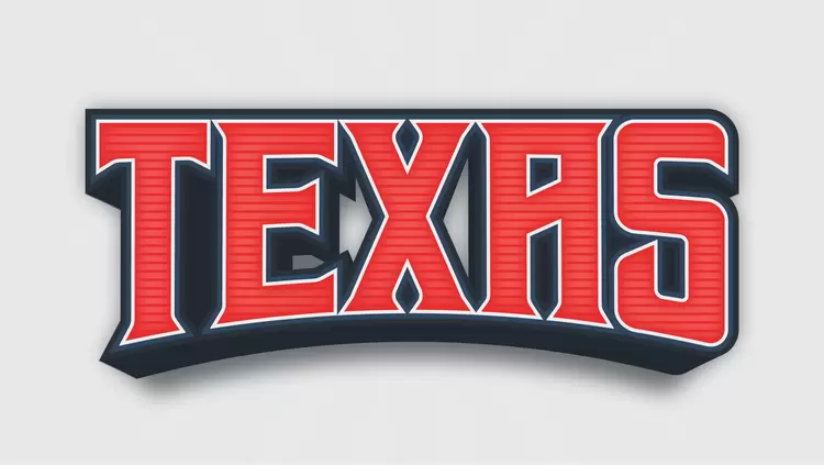 TEXAS藝術字