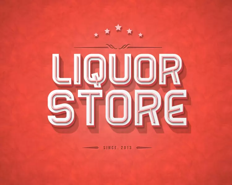 LIQUOR-STORE藝術字