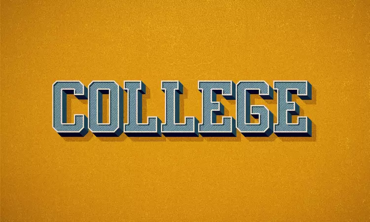 COLLEGE藝術字