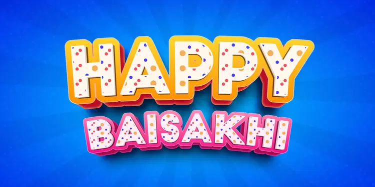 HAPPY-BAISAKHI藝術字
