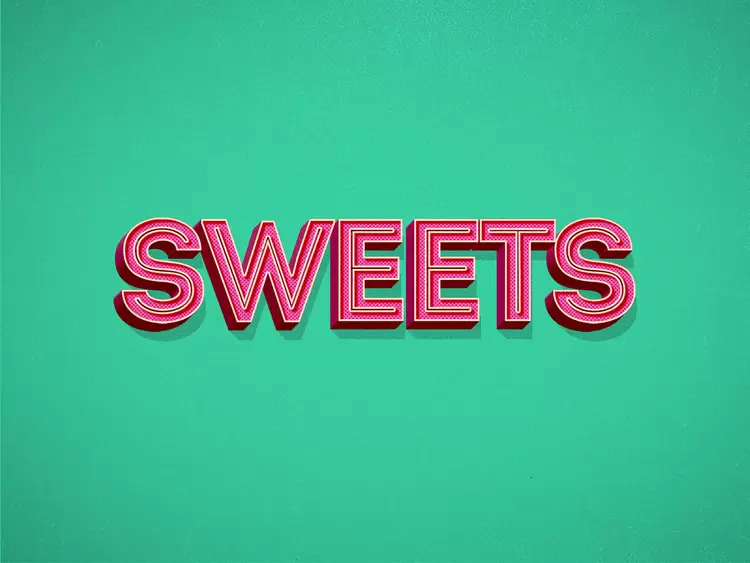 SWEETS藝術字