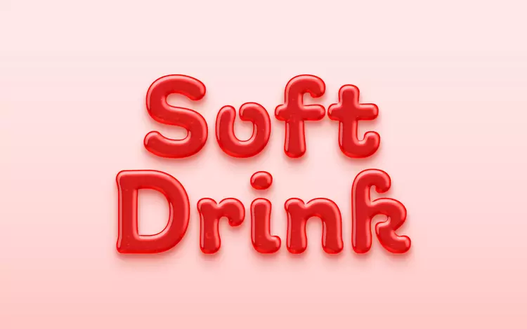 SOFT-DRINK藝術字