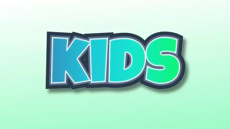 KIDS藝術字