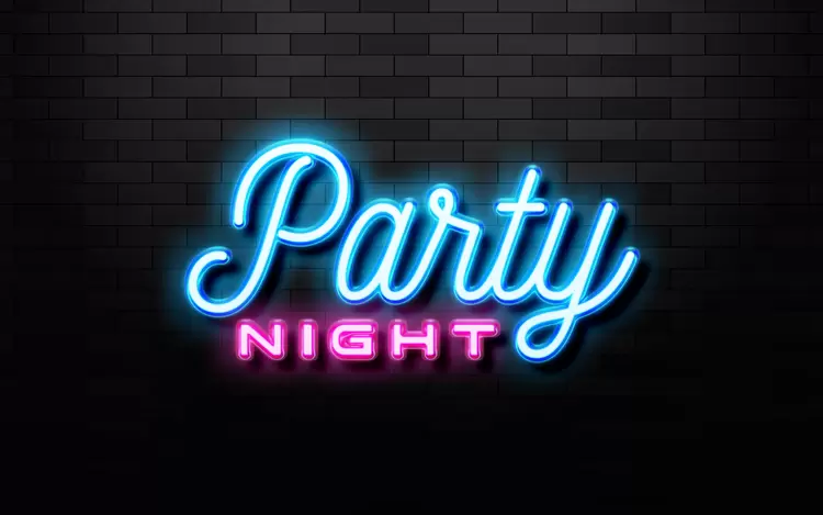 PARTY-NIGHT藝術字