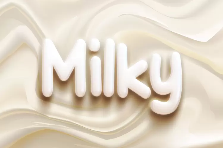 MILKY藝術字