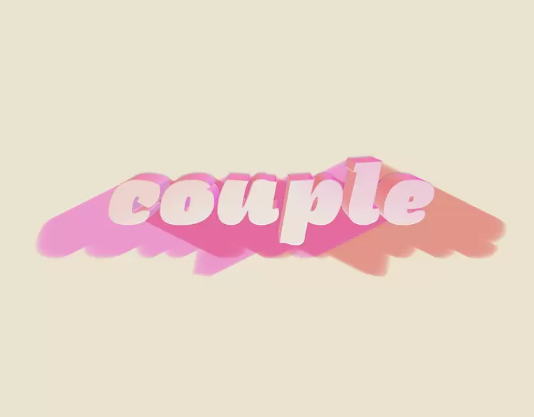 COUPLE藝術字