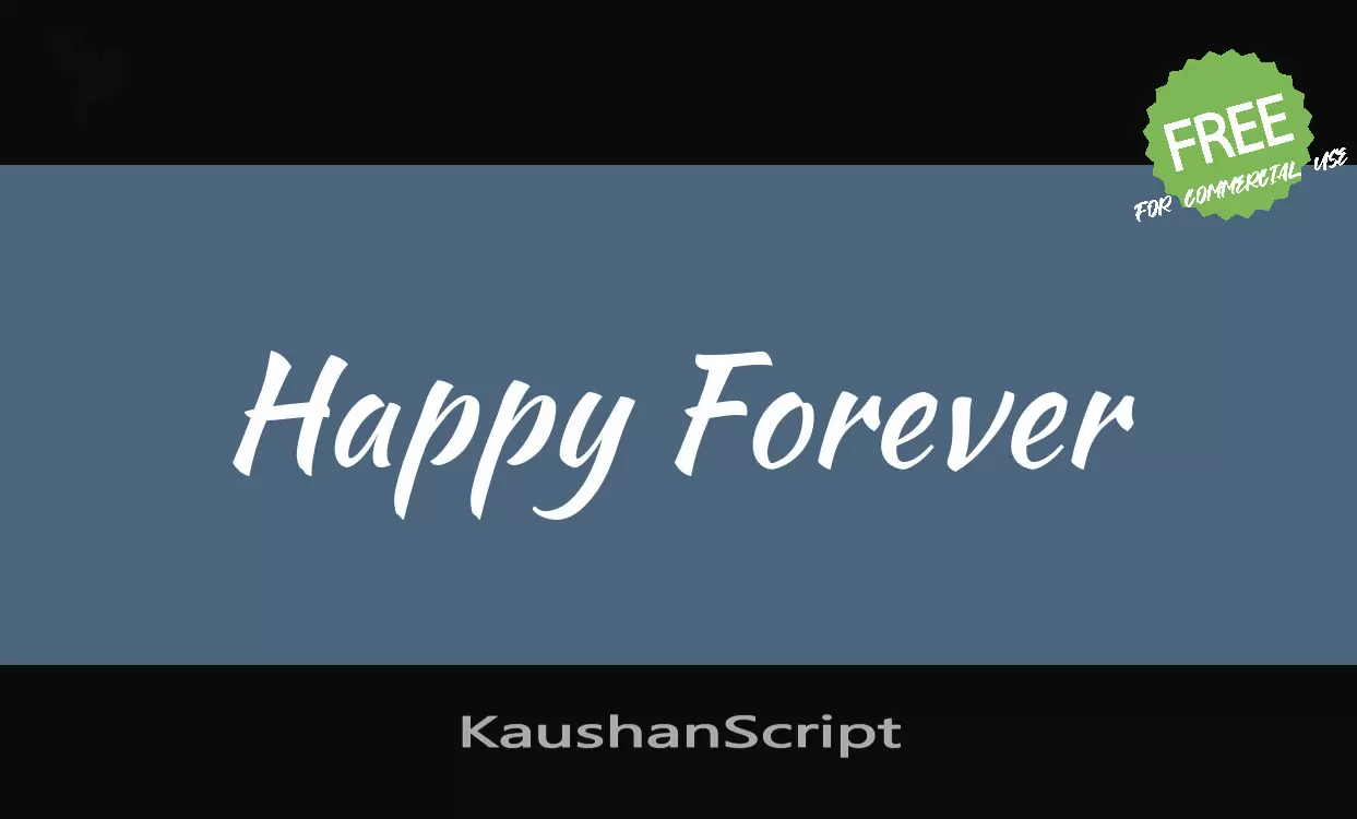 KaushanScript字型