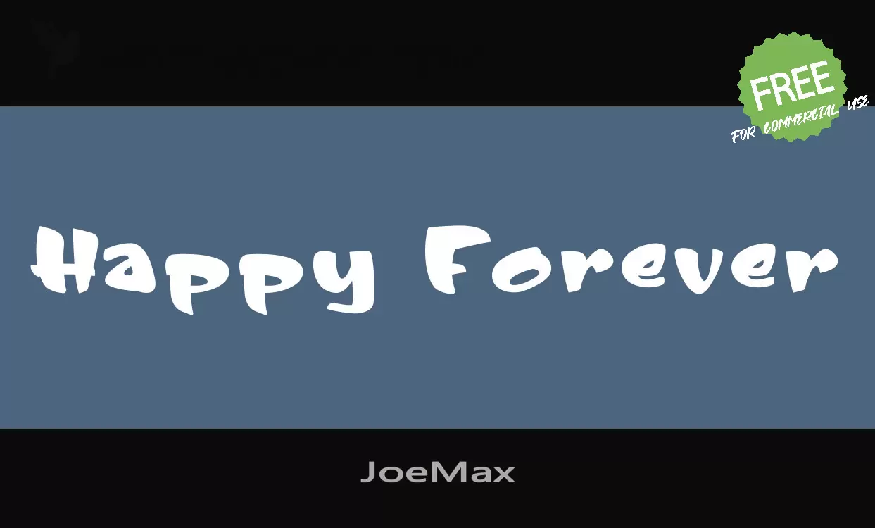 JoeMax字型