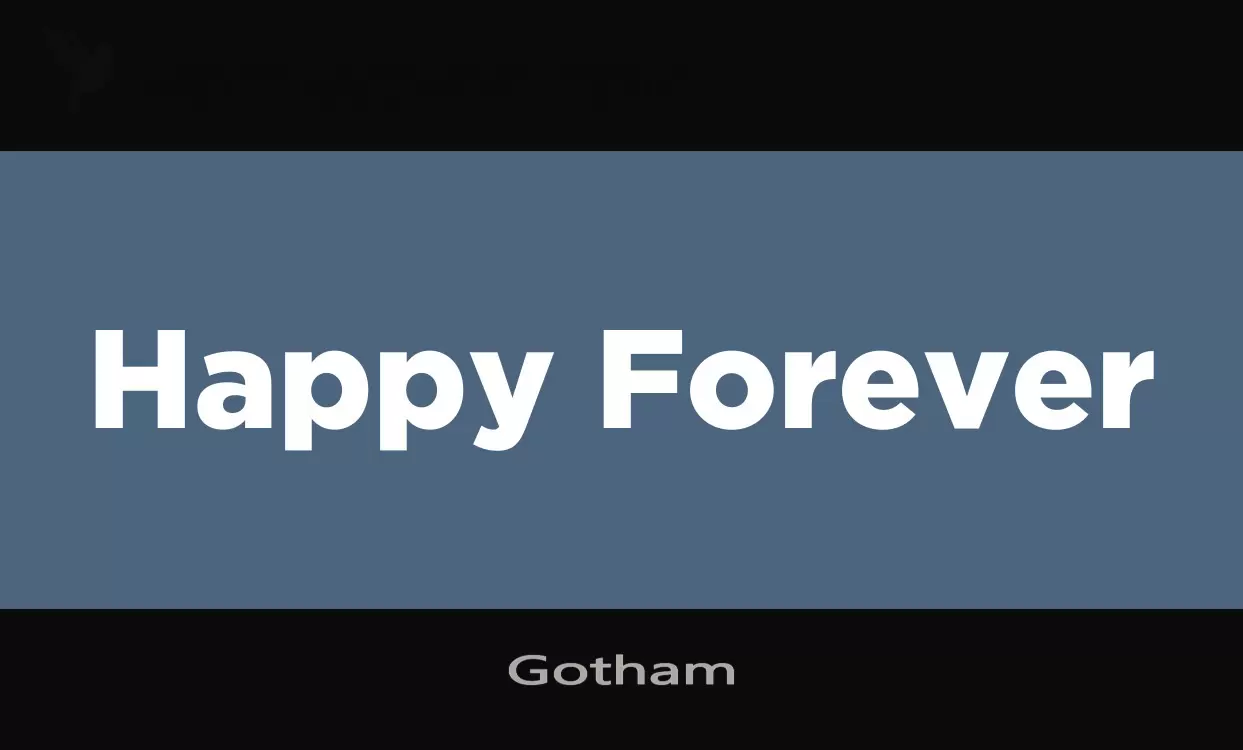 Gotham字型