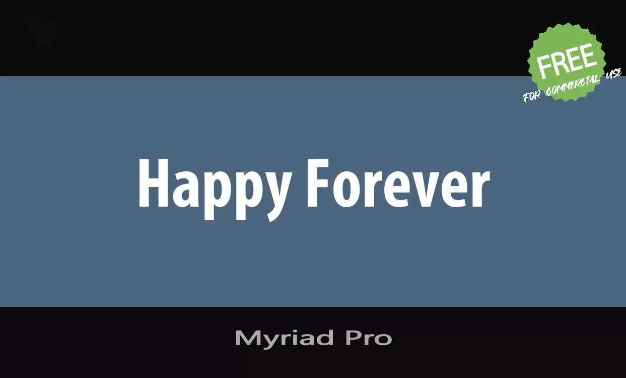 Myriad Pro字型