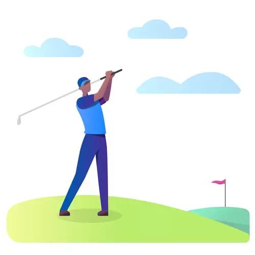 體育運動-高尔夫球插圖
