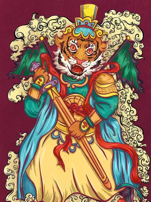 新年賀卡插圖素材