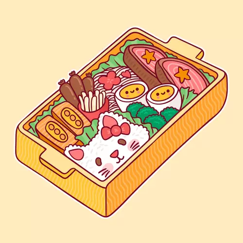 日本美食-便當插圖