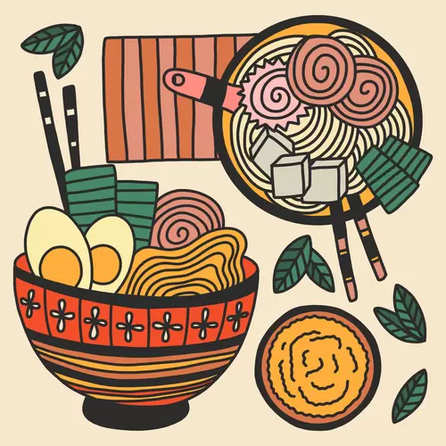 日本美食-荞麦面插圖