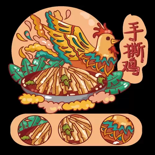 中華美食-手撕雞插圖