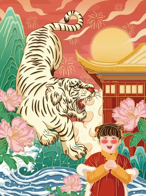 新年賀卡插圖