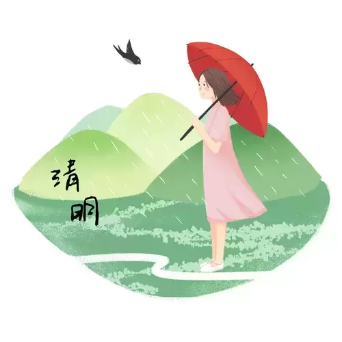 清明節-清明時節雨紛紛插圖素材