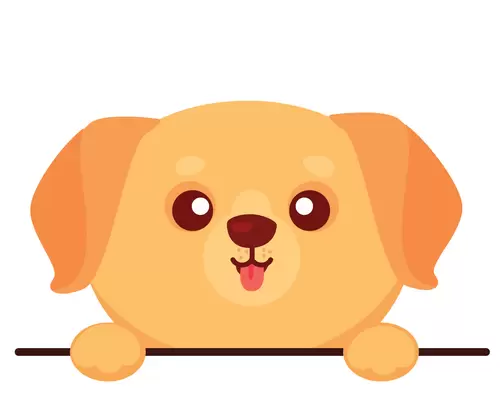 狗狗-頭像-微笑插圖