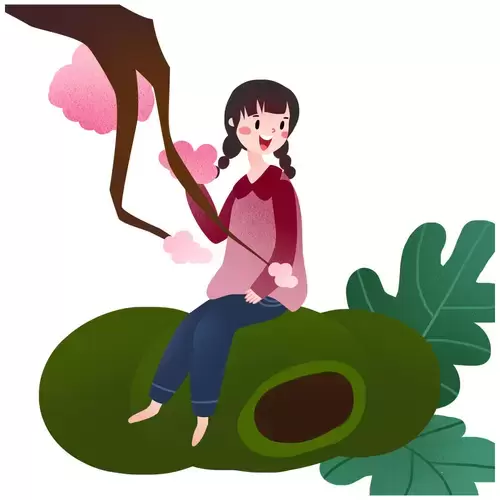 清明節-無憂無慮插圖素材