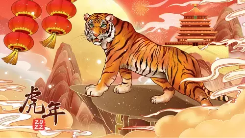 新年賀卡插圖素材