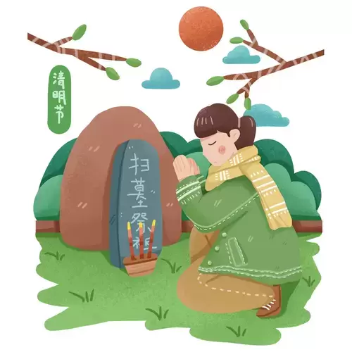 清明節-緬懷親人插圖