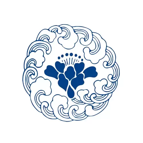 青花瓷圖案插圖